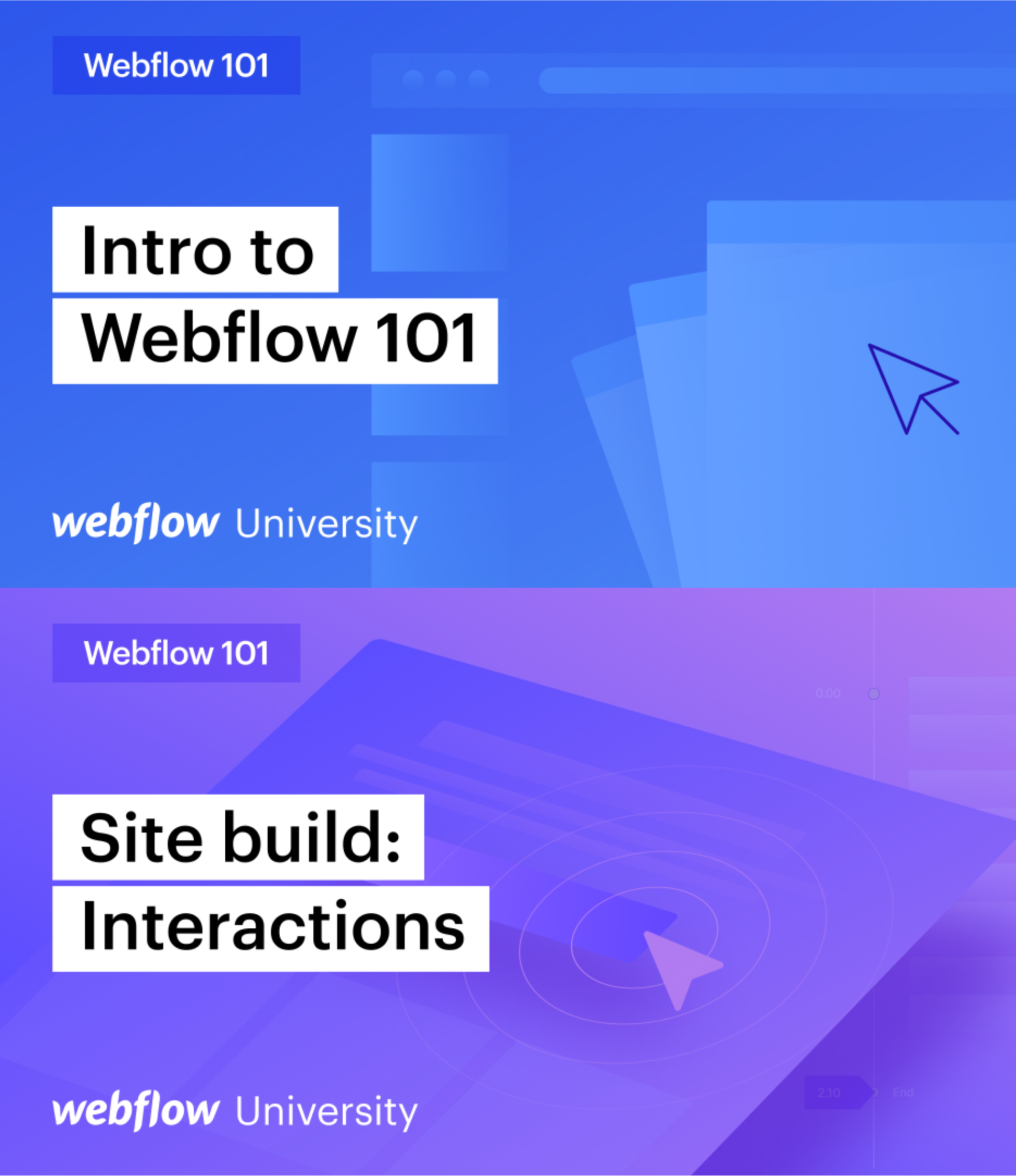 Figma to Webflow course cover illustration two